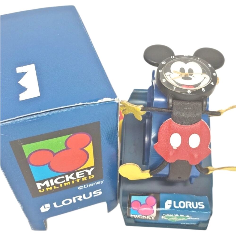 Disney X Lorus Mickey Mouse Vintage Full Body Watch NOS